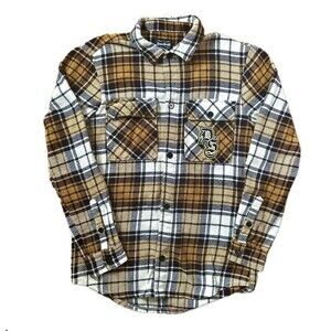 Snoop Dogg Dogg Supply Embroidered Plaid Flannel Shirt